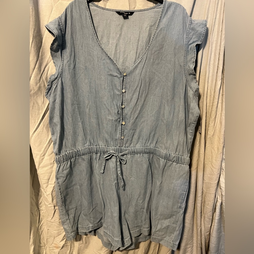 Stitch Star/3x/Denim Looking Romper
